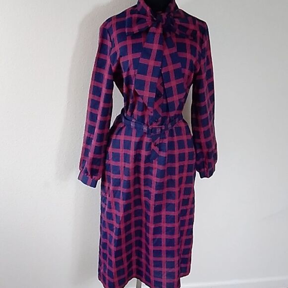 Vintage Miss Magnin Atl Magnin Made In USA Women Dress Size 12 - Picture 4 of 12